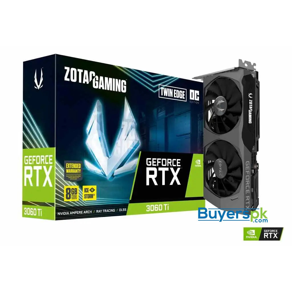 Zotac Geforce Rtx 3060 Ti Twin Edge Oc Lhr 8gb Gddr6 256-bit Gaming Graphics Card - Graphic Price in Pakistan Zotac Geforce Rtx 3060 Ti Twin Edge Oc Lhr 8gb Gddr6 256-bit Gaming Graphics Card - Graphic Price in Pakistan